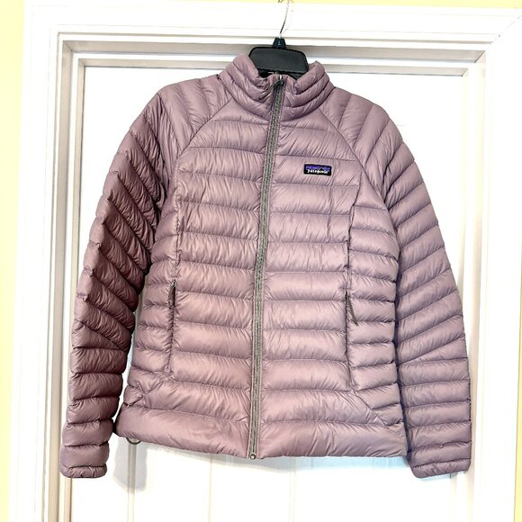 PATAGANOIA Women's Down Sweater Jacket Rustic Purple Size LARGE (like new) - Picture 2 of 16